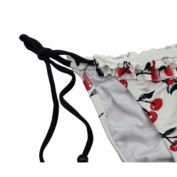 NWT Women's - Shoshanna Swim Cherry String Bikini Bottoms, Size Small - Picture 2 of 7